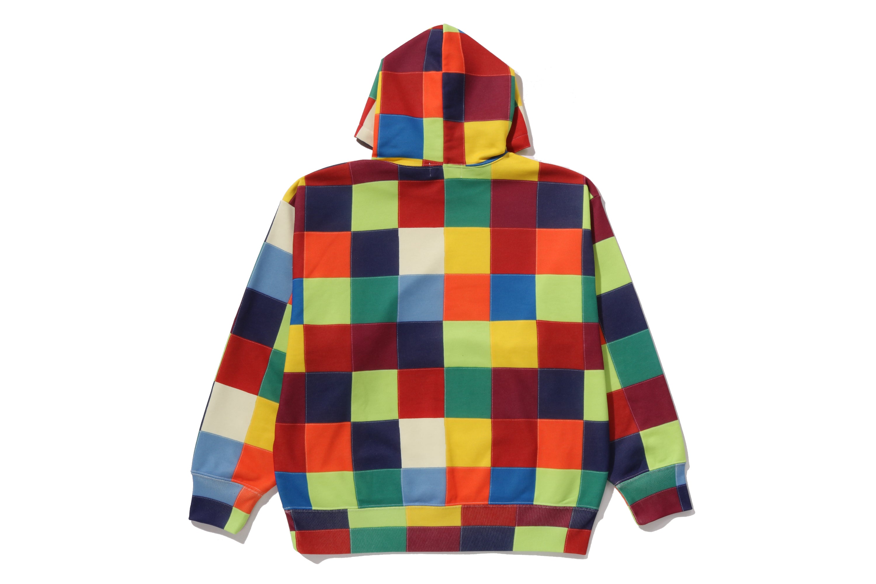 MULTI COLOR PATCHWORK PULLOVER HOODIE – eu.bape.com