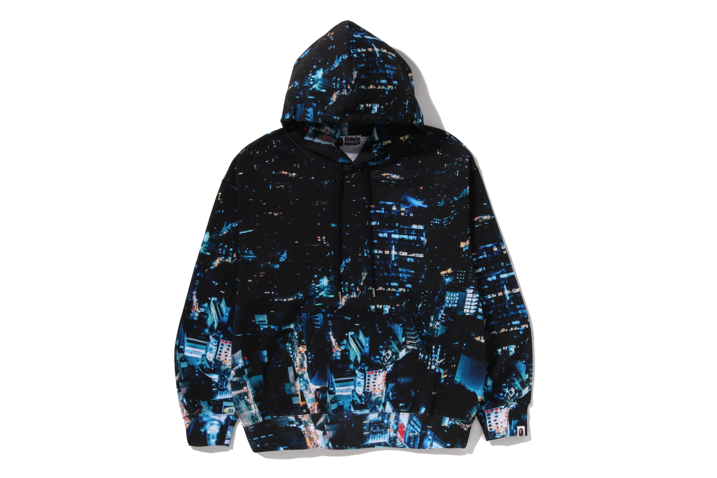 OVERALL PRINT CREASE RELAXED FIT PULLOVER HOODIE – eu.bape.com