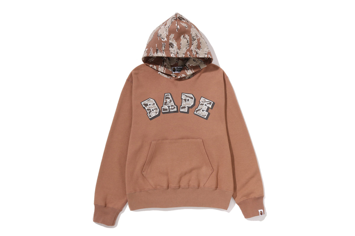 TIGER CAMO BAPE LOGO PULLOVER HOODIE LADIES