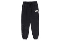 VINTAGE WASHED COLLEGE PATCH SWEATPANTS MENS