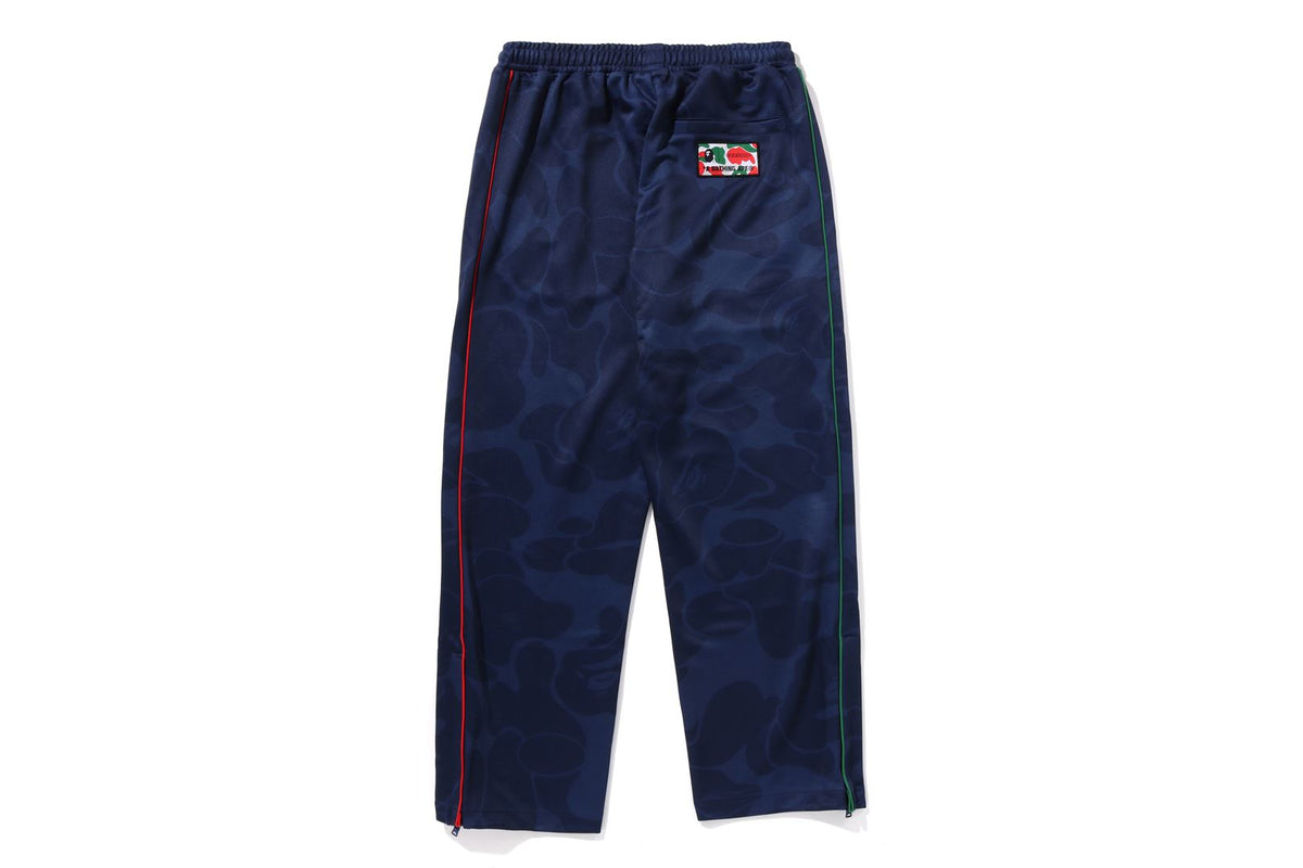 BAPE X PAGANI SOLID CAMO LOGO RELAXED FIT TRACK PANTS