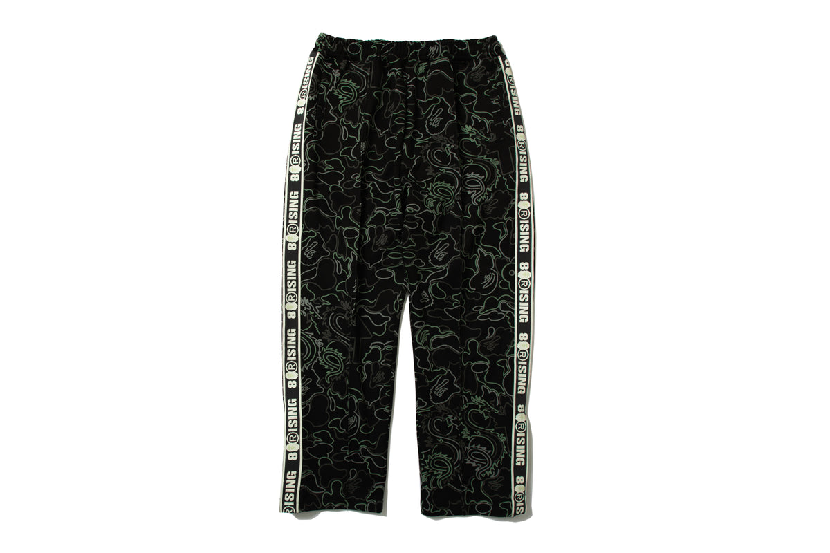 BAPE X 88RISING GLOW IN THE DARK CAMO TRACK PANTS