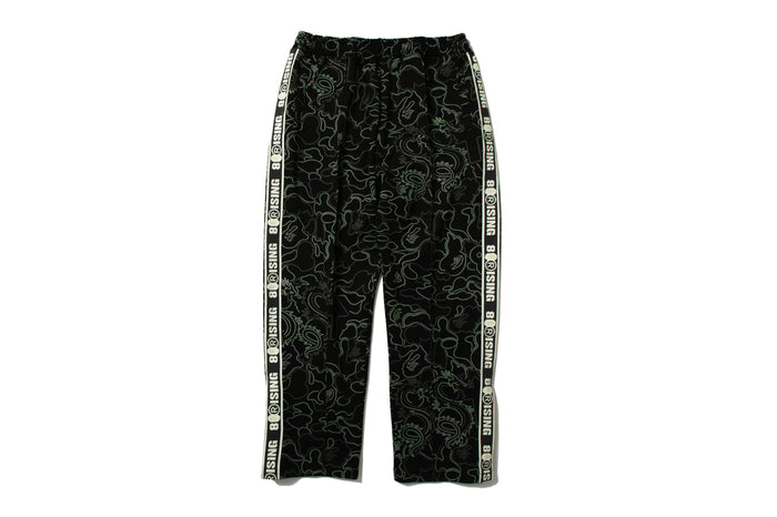 BAPE X 88RISING GLOW IN THE DARK CAMO TRACK PANTS