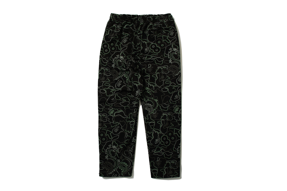 BAPE X 88RISING GLOW IN THE DARK CAMO TRACK PANTS