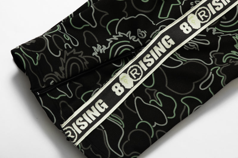 BAPE X 88RISING GLOW IN THE DARK CAMO TRACK PANTS