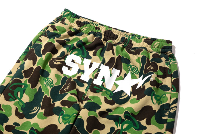 BAPE X SPOTIFY BY CENTRAL CEE CAMO RELAXED FIT SWEATPANTS