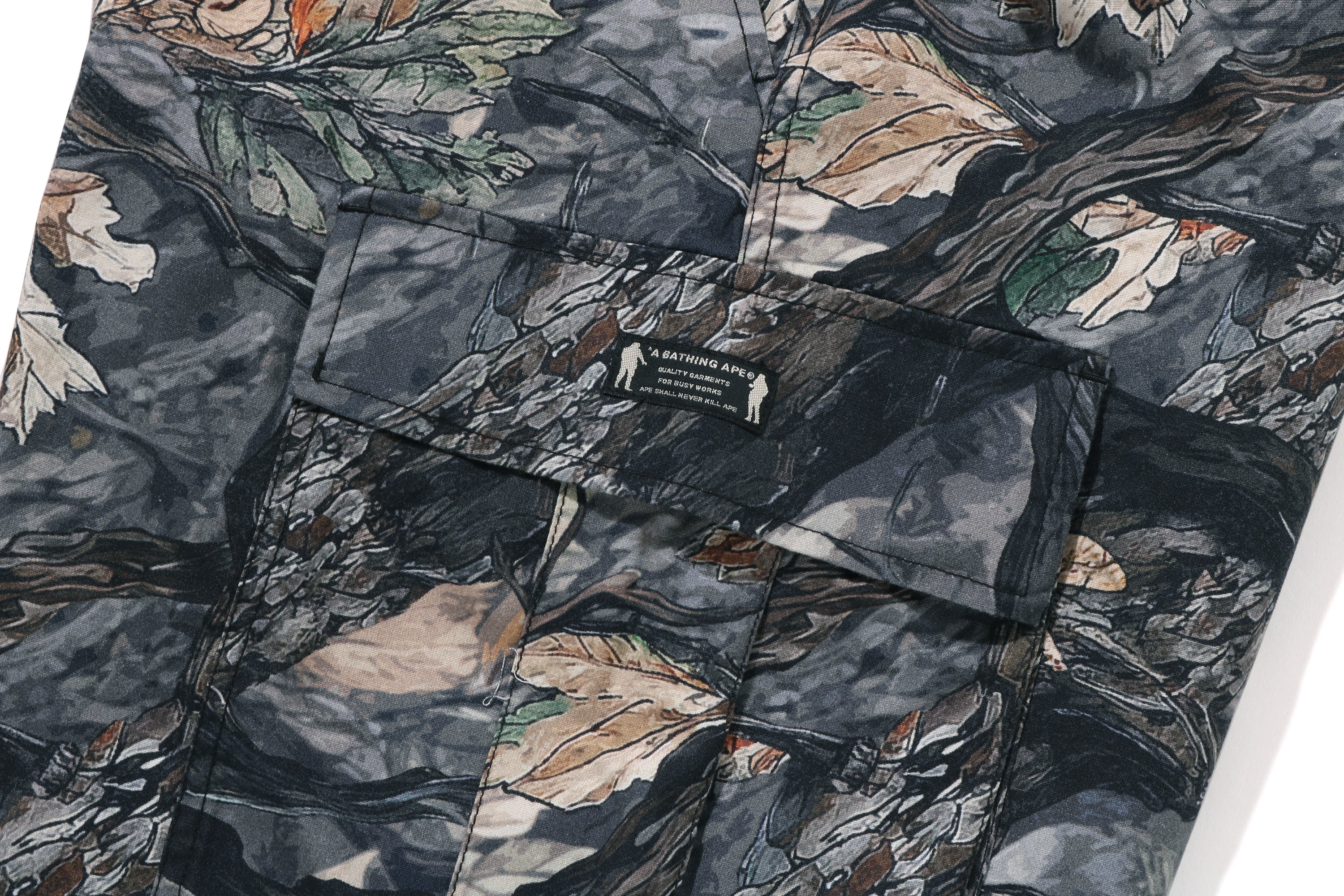 TREE EDGE CAMO CARGO PANTS – eu.bape.com