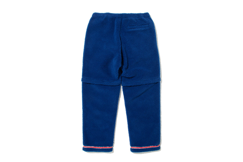 BAPE BY KAZUKI KURAISHI SHERPA DETACHABLE RELAXED FIT PANTS