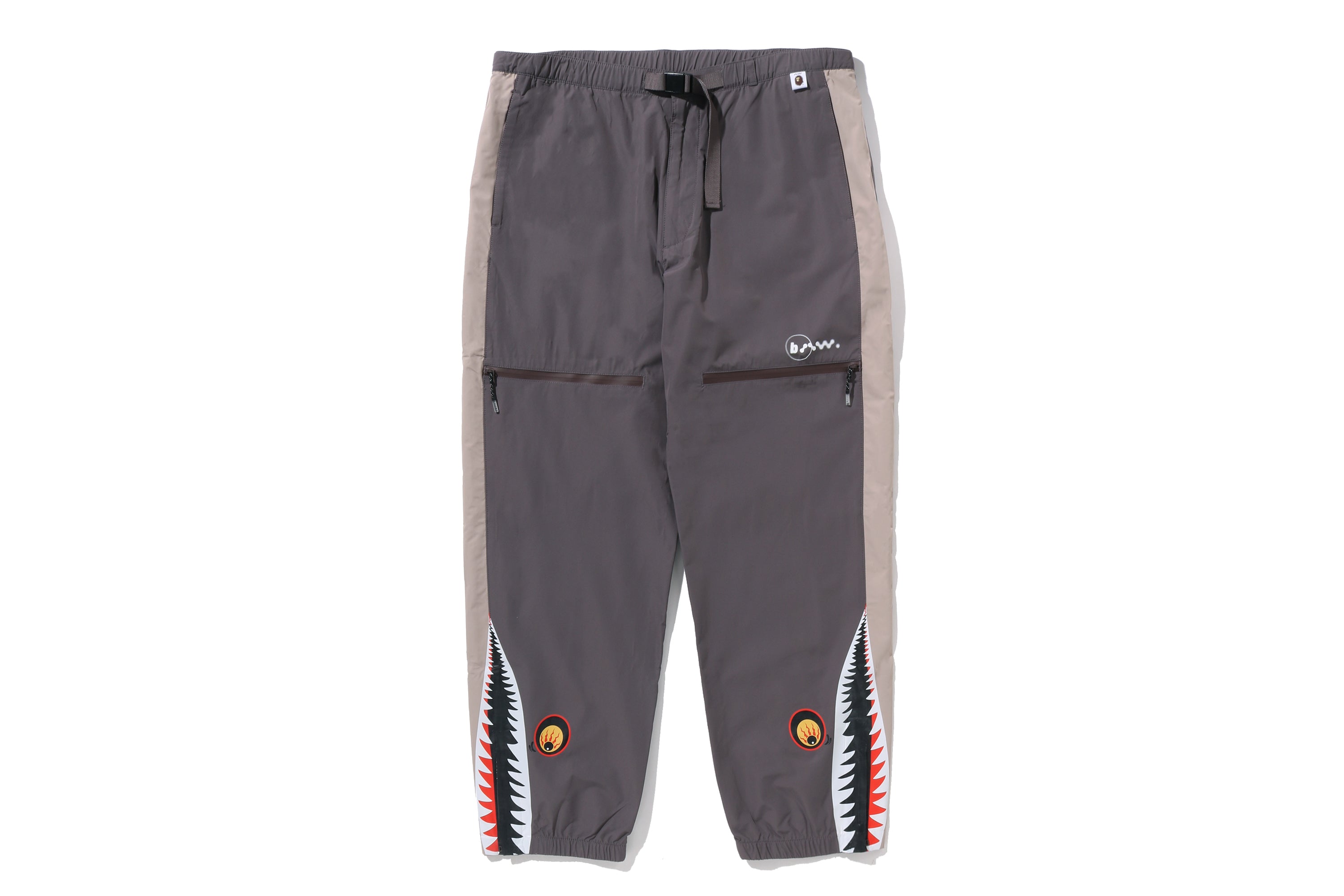 BAPE BY KAZUKI KURAISHI BELTED 3-LAYER SHARK PANTS – eu.bape.com