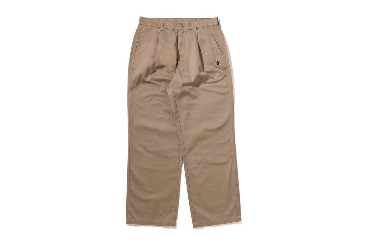 ONE POINT 1 PLEAT RELAXED FIT CHINO PANTS