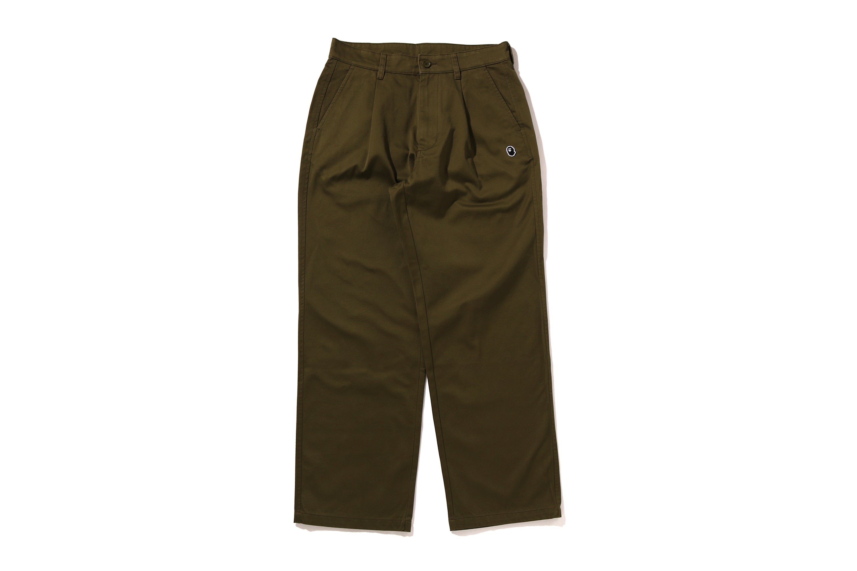 ONE POINT 1 PLEAT RELAXED FIT CHINO PANTS – eu.bape.com
