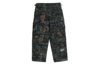 HYBRID CAMO MULTI BADGE CARGO PANTS