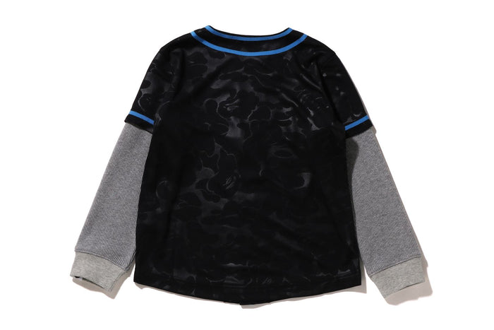 BAPE LAYERED BASEBALL SHIRT KIDS