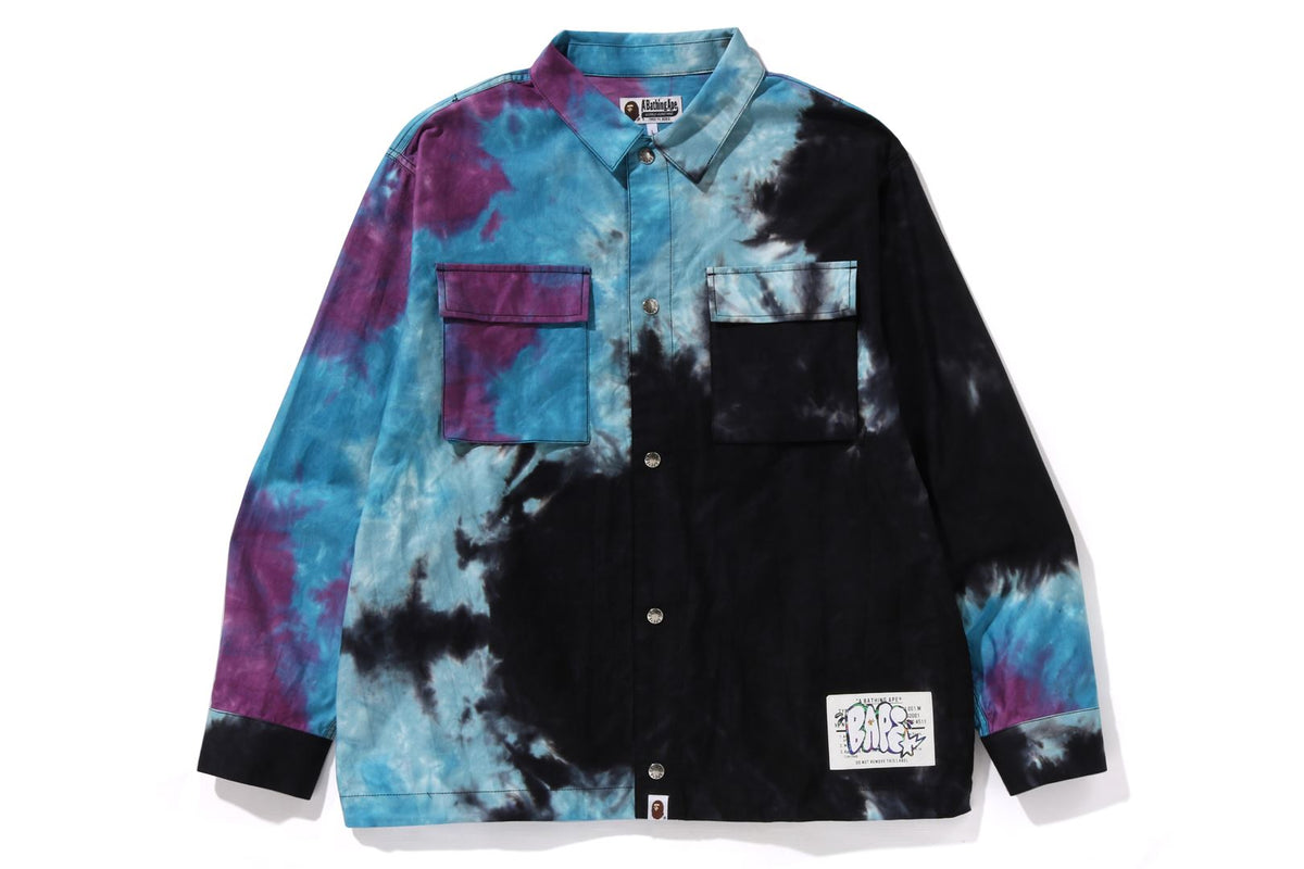 TIE DYE RELAXED FIT CPO SHIRTS MENS