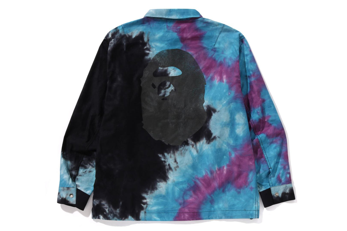 TIE DYE RELAXED FIT CPO SHIRTS MENS