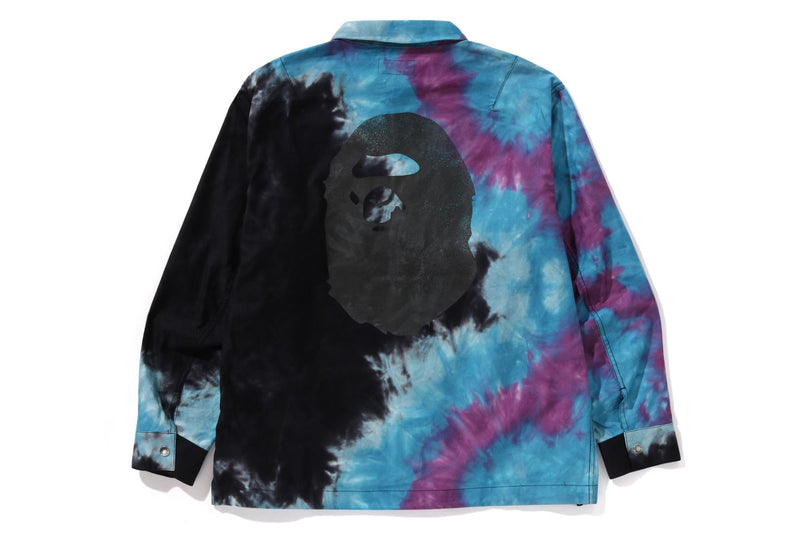 TIE DYE RELAXED FIT CPO SHIRTS MENS