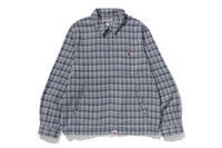 BAPE CHECK ZIP SHIRT