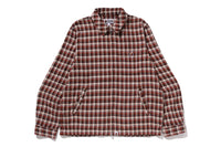 BAPE CHECK ZIP SHIRT