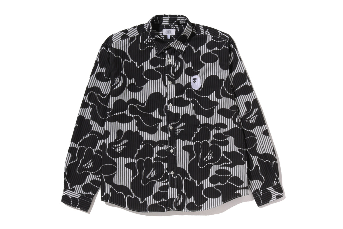SOLID CAMO ONE POINT RELAXED FIT LS SHIRT