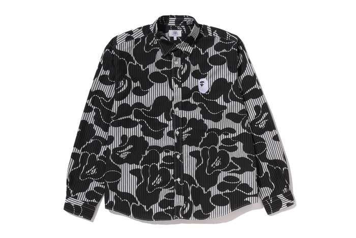 SOLID CAMO ONE POINT RELAXED FIT LS SHIRT