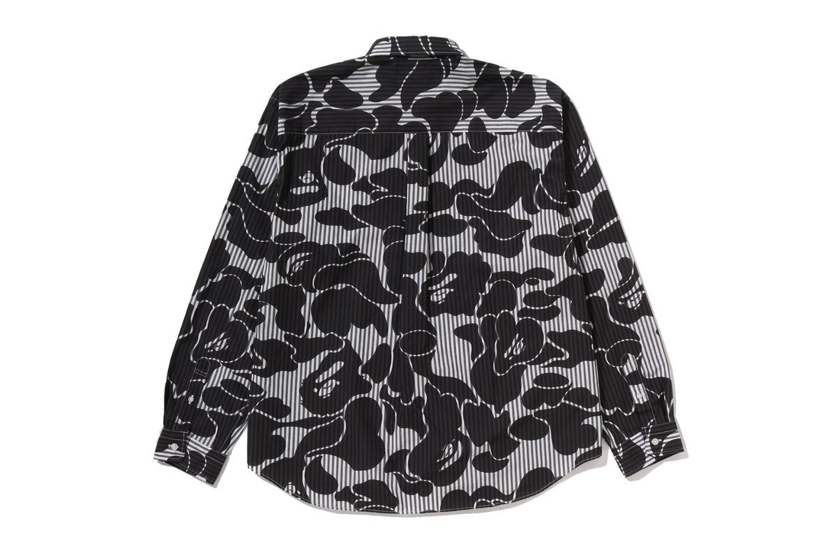 SOLID CAMO ONE POINT RELAXED FIT LS SHIRT