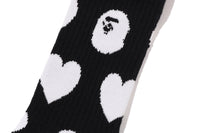 I LOVE BAPE MONOGRAM SOCKS LADIES
