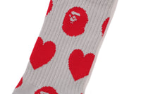 I LOVE BAPE MONOGRAM SOCKS LADIES