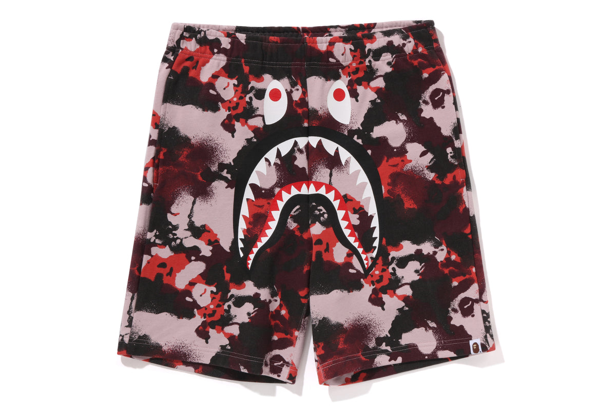 MAP CAMO REGULAR FIT SHARK SWEAT SHORTS – - Main Image