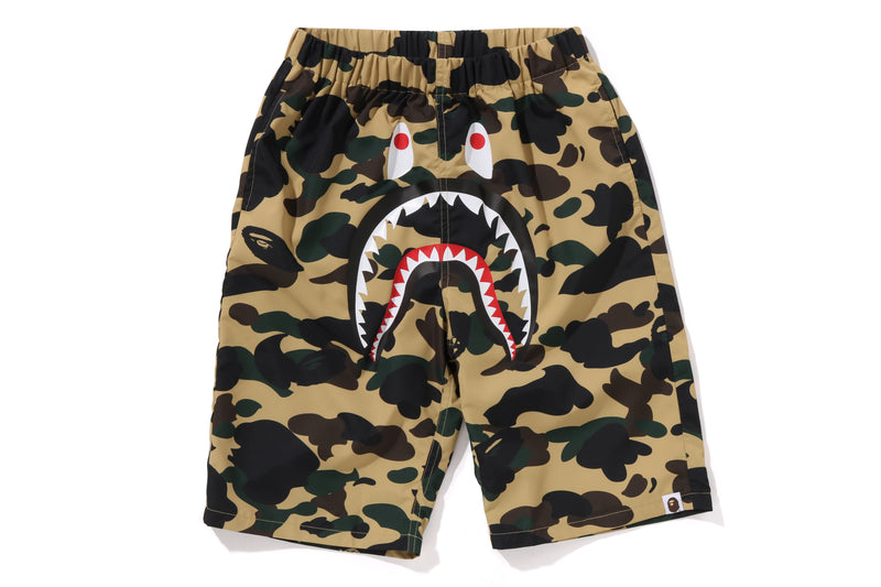 1ST CAMO SHARK BEACH SHORTS JR