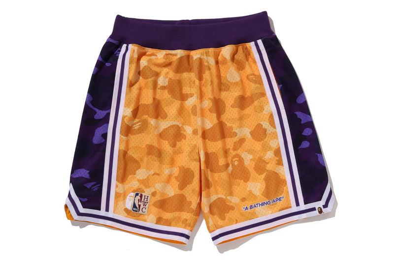 BAPE X M&N NBA - LOS ANGELES LAKERS SWINGMAN SHORTS