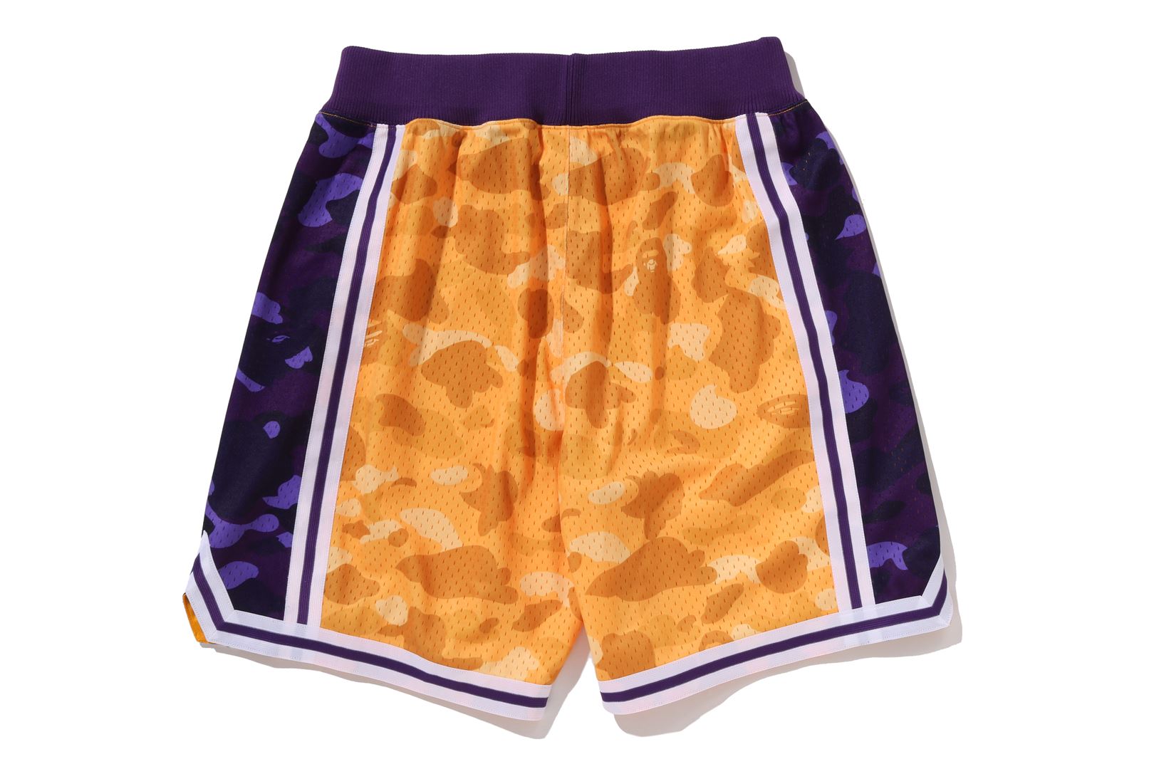 BAPE X M&N NBA - LOS ANGELES LAKERS SWINGMAN SHORTS – eu.bape.com
