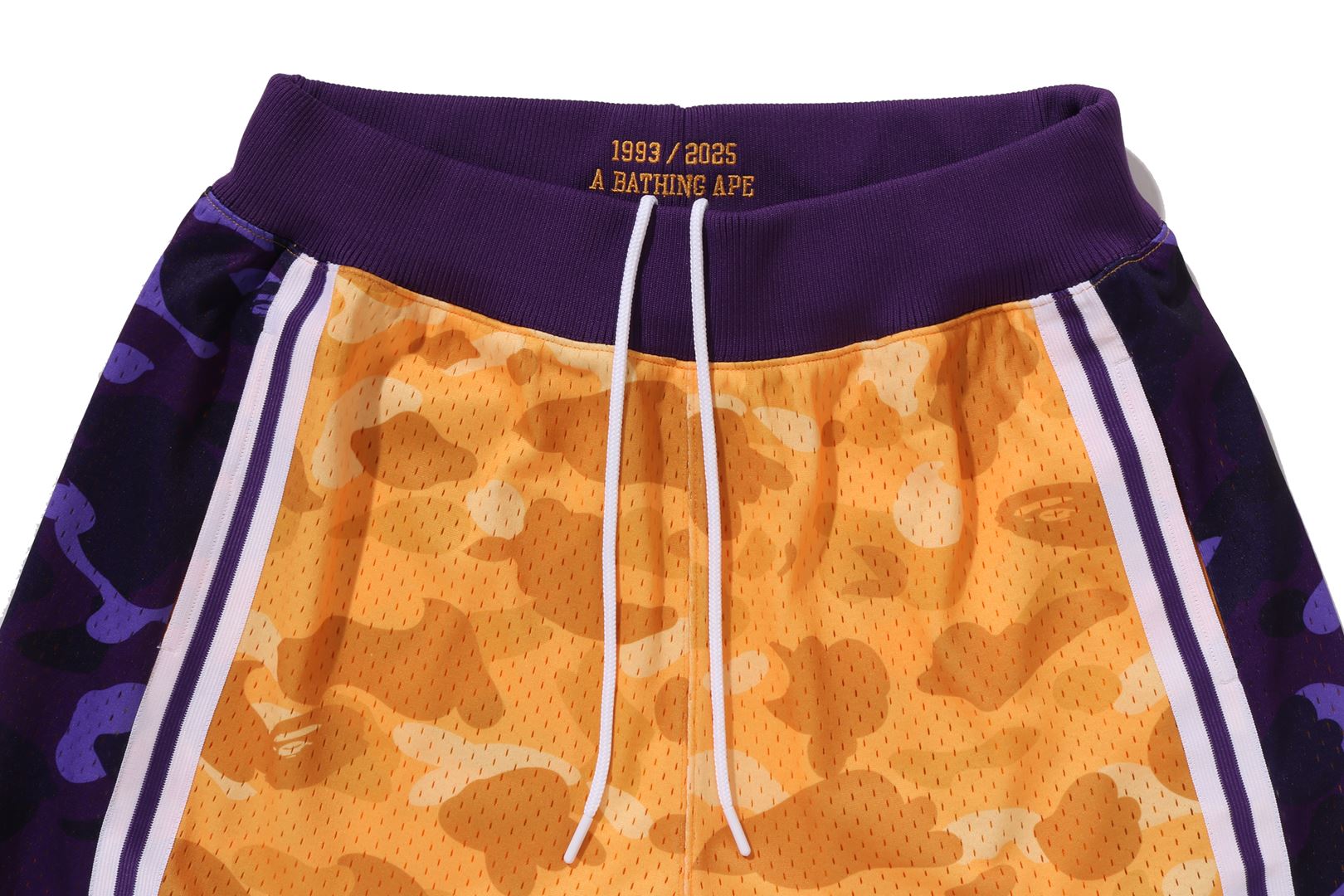 BAPE X M&N NBA - LOS ANGELES LAKERS SWINGMAN SHORTS – eu.bape.com