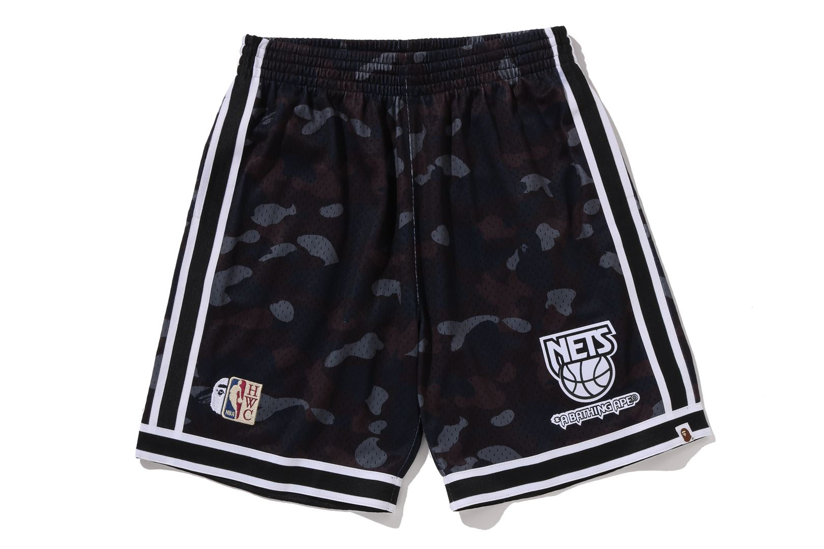 BAPE X M&N NBA - NEW JERSEY NETS SWINGMAN SHORTS – eu.bape.com