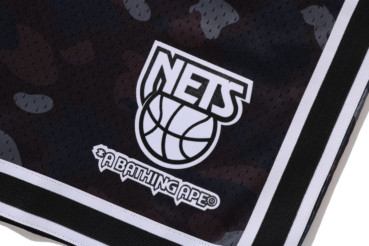 BAPE X M&N NBA - NEW JERSEY NETS SWINGMAN SHORTS