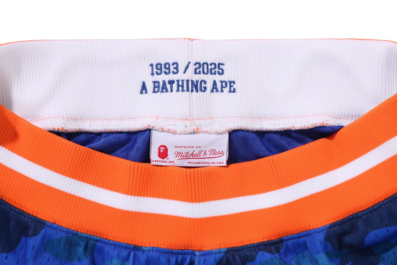 BAPE X M&N NBA - NEW YORK KNICKS SWINGMAN SHORTS – eu.bape.com