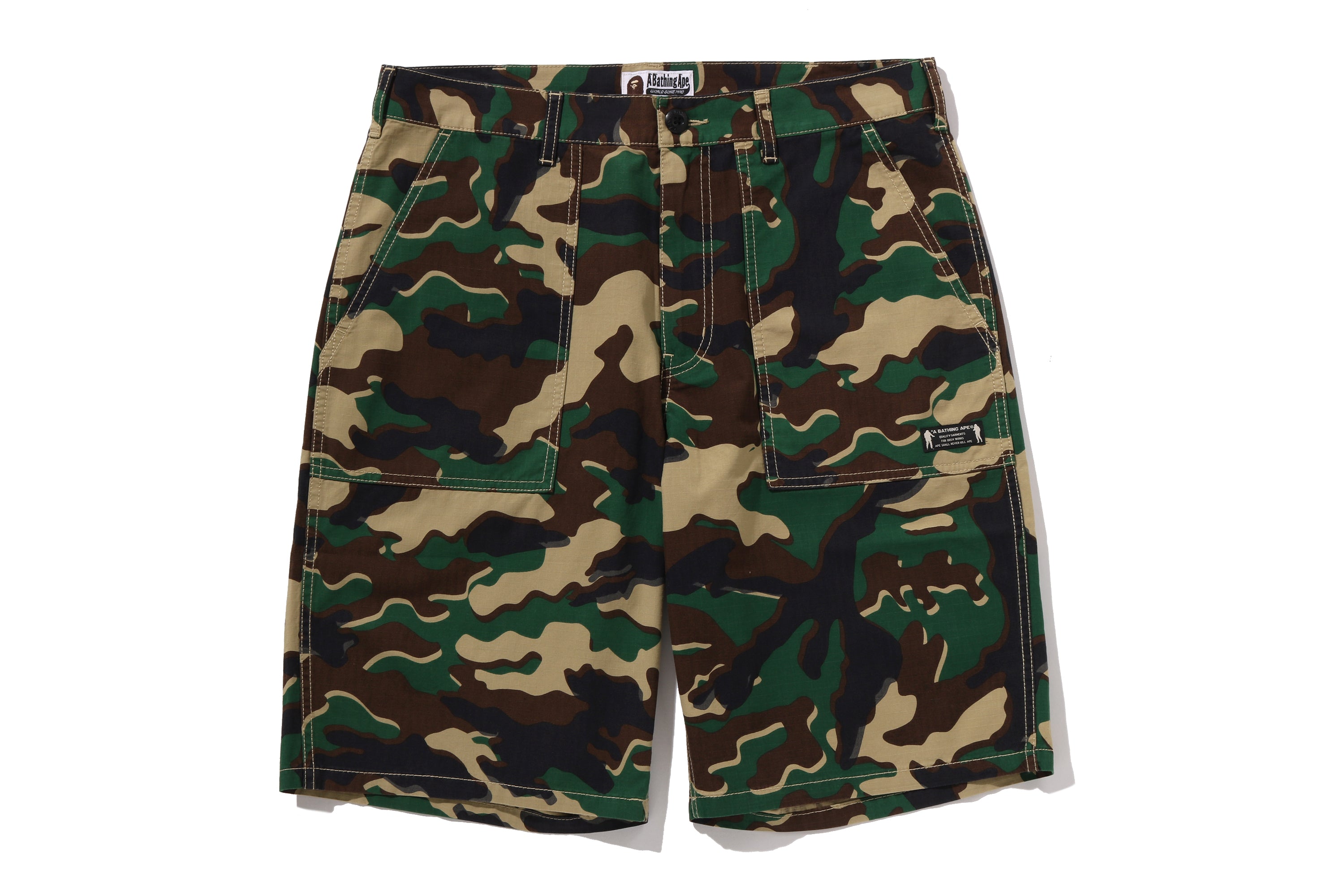 GLITCH WOODLAND CAMO SHORTS – eu.bape.com