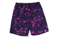 COLOR CAMO APE HEAD ONE POINT BEACH SHORTS