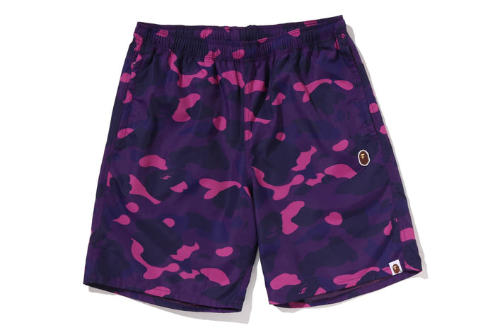 COLOR CAMO APE HEAD ONE POINT BEACH SHORTS