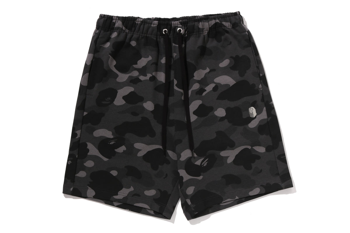 COLOR CAMO METAL APE HEAD RELAXED FIT SWEAT SHORTS