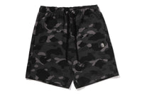 COLOR CAMO METAL APE HEAD RELAXED FIT SWEAT SHORTS