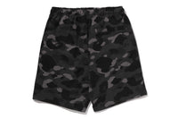 COLOR CAMO METAL APE HEAD RELAXED FIT SWEAT SHORTS