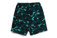 COLOR CAMO METAL APE HEAD RELAXED FIT SWEAT SHORTS