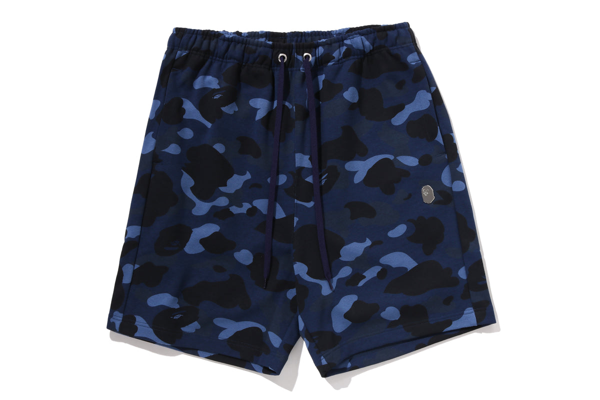 COLOR CAMO METAL APE HEAD RELAXED FIT SWEAT SHORTS