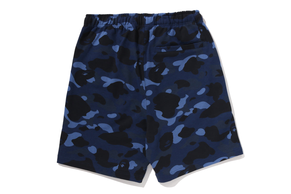 COLOR CAMO METAL APE HEAD RELAXED FIT SWEAT SHORTS