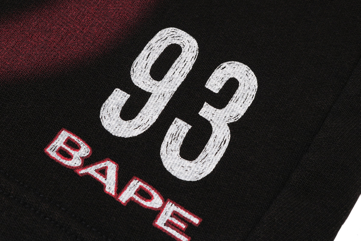 HEAVY WASH HAND DRAW FOOTBALL LOGO RELAXED FIT SWEAT SHORTS