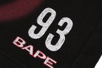 HEAVY WASH HAND DRAW FOOTBALL LOGO RELAXED FIT SWEAT SHORTS