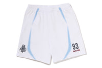HEAVY WASH HAND DRAW FOOTBALL LOGO RELAXED FIT SWEAT SHORTS