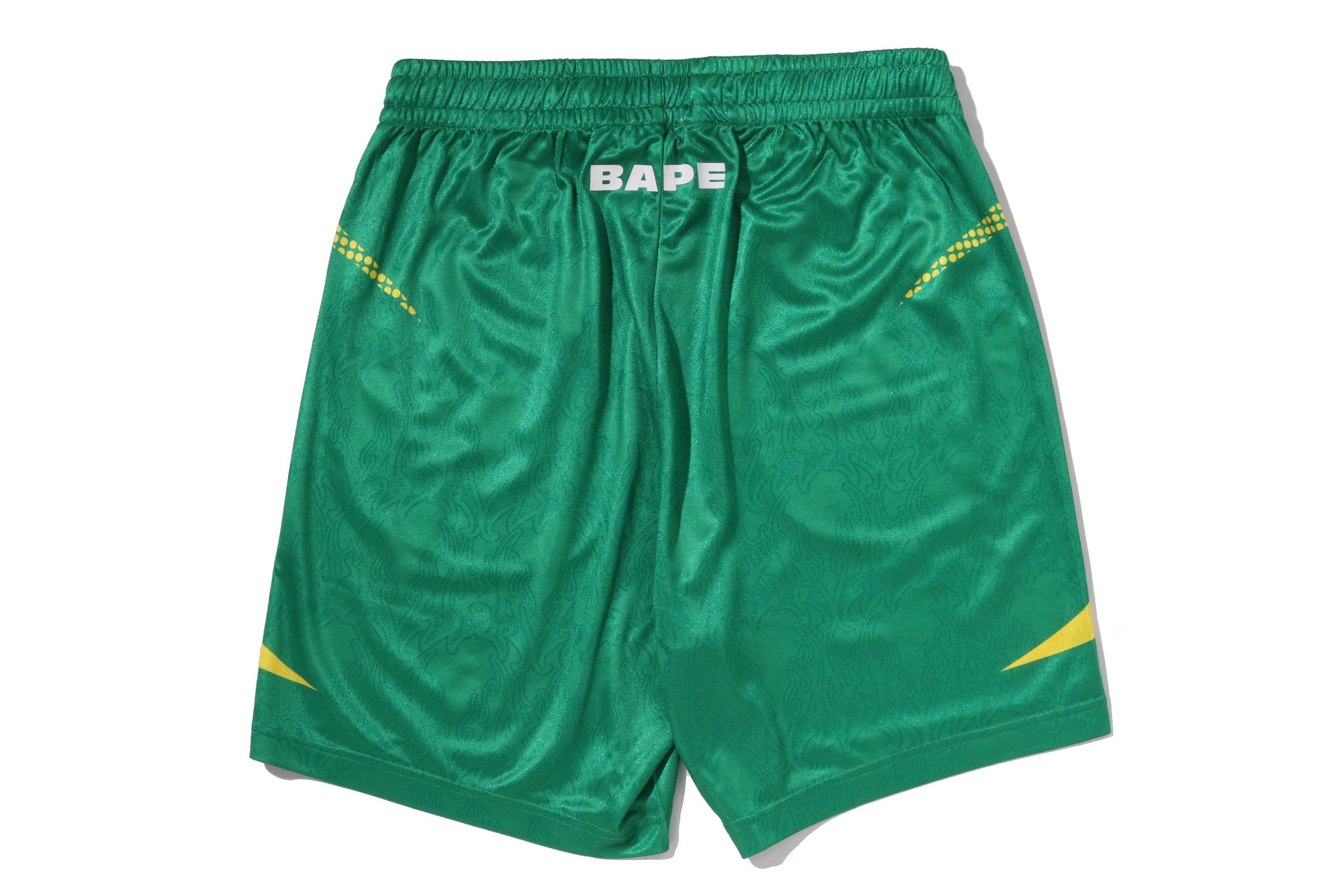 【新品】 FCRB APE コラボ GAME SHORTS L APE FLAME MONOGRAM JACQUARD RELAXED FIT FOOTBALL SHORTS – eu.bape.com