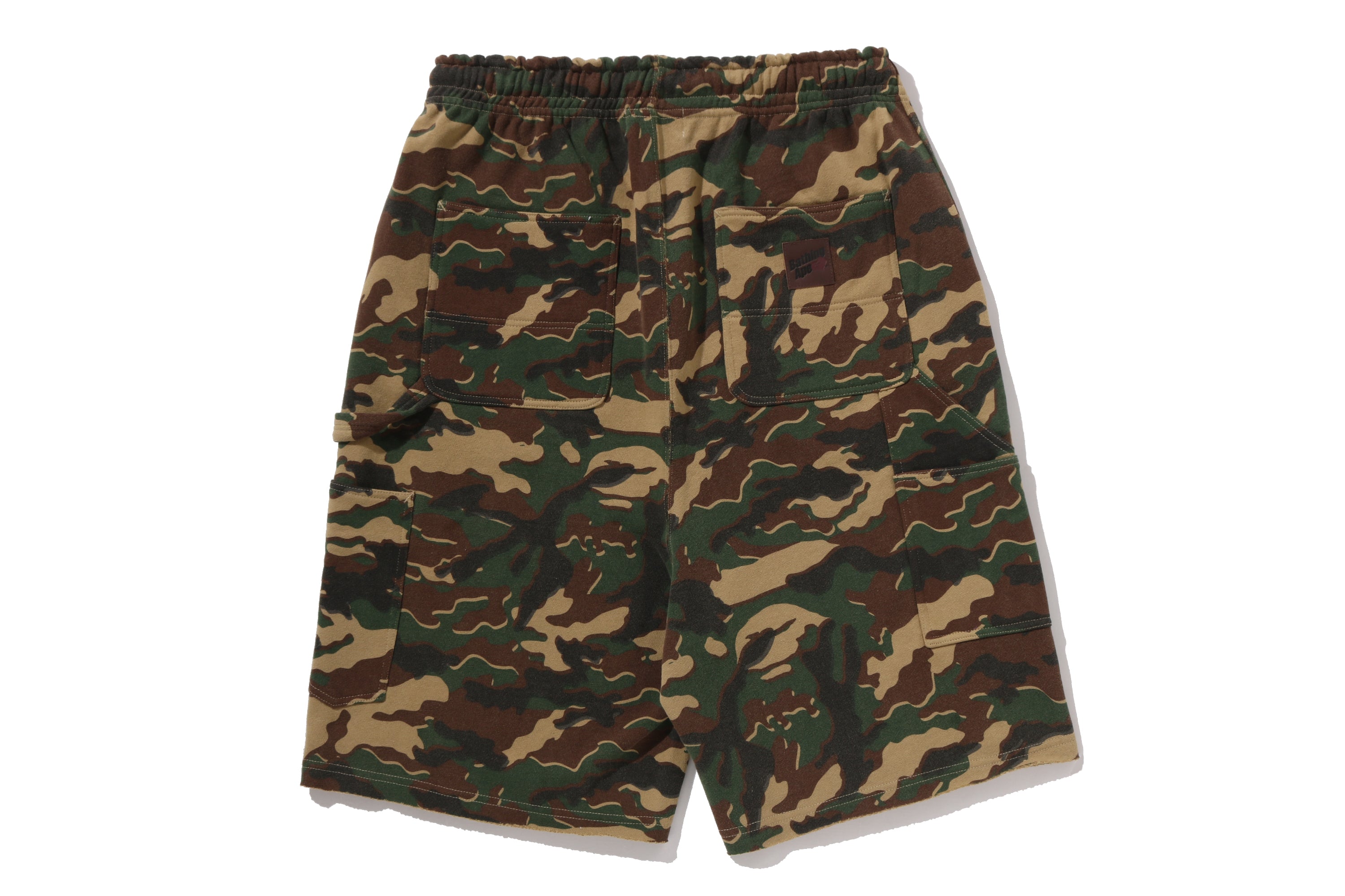 Mサイズ完売品　BELVET Camo Pattern Shorts M GLITCH WOODLAND CAMO DOUBLE KNEE RELAXED FIT SWEAT SHORTS – eu