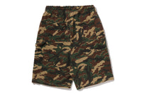 GLITCH WOODLAND CAMO DOUBLE KNEE RELAXED FIT SWEAT SHORTS